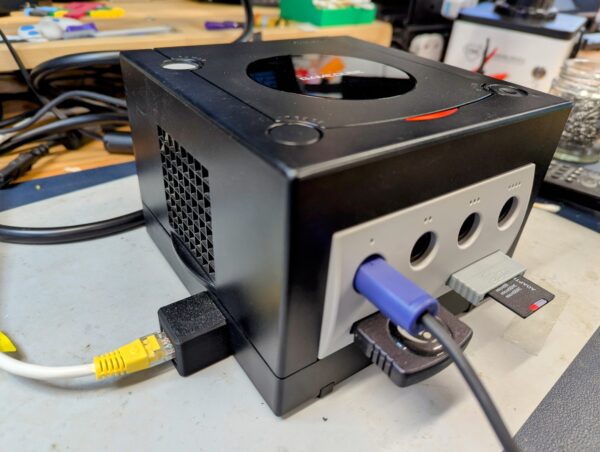 Nintendo GameCube, PicoBoot 256GB, Battery mod, Ethernet adapter, drive recapped. - Image 9