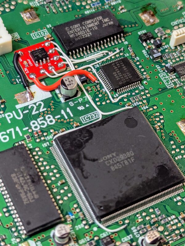 PlayStation 1 with Mayumi modchip and Dual Frequency Oscillator - Image 10