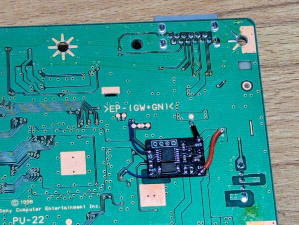 PlayStation 1 with Mayumi modchip and Dual Frequency Oscillator - Image 4
