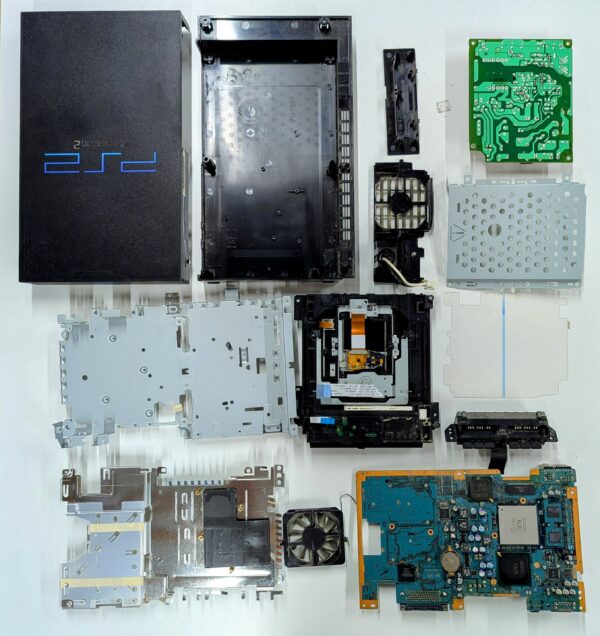 Black PlayStation 2 with Modbo 5.0 modchip - Image 9