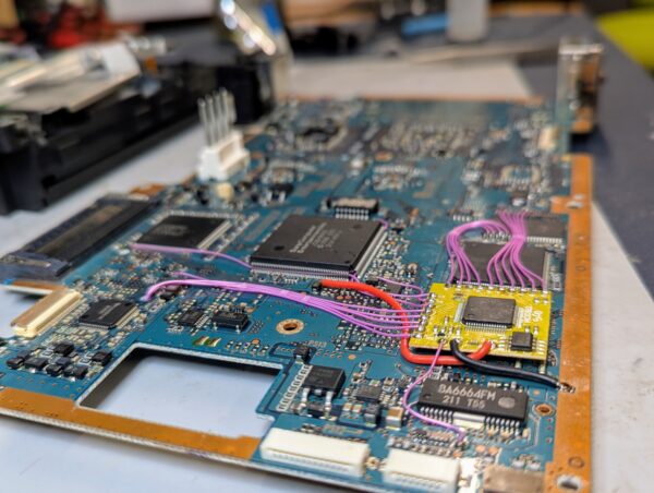 Black PlayStation 2 with Modbo 5.0 modchip - Image 3